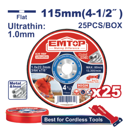 Ultra-Thin Metal Cutting Disc Set, High Precision, Durable, Fast Cutting, Suitable for Angle Grinders